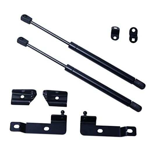 Pair of Front Bonnet Hood Shock Rod Kit Gas Charged Shock Dampers Spring