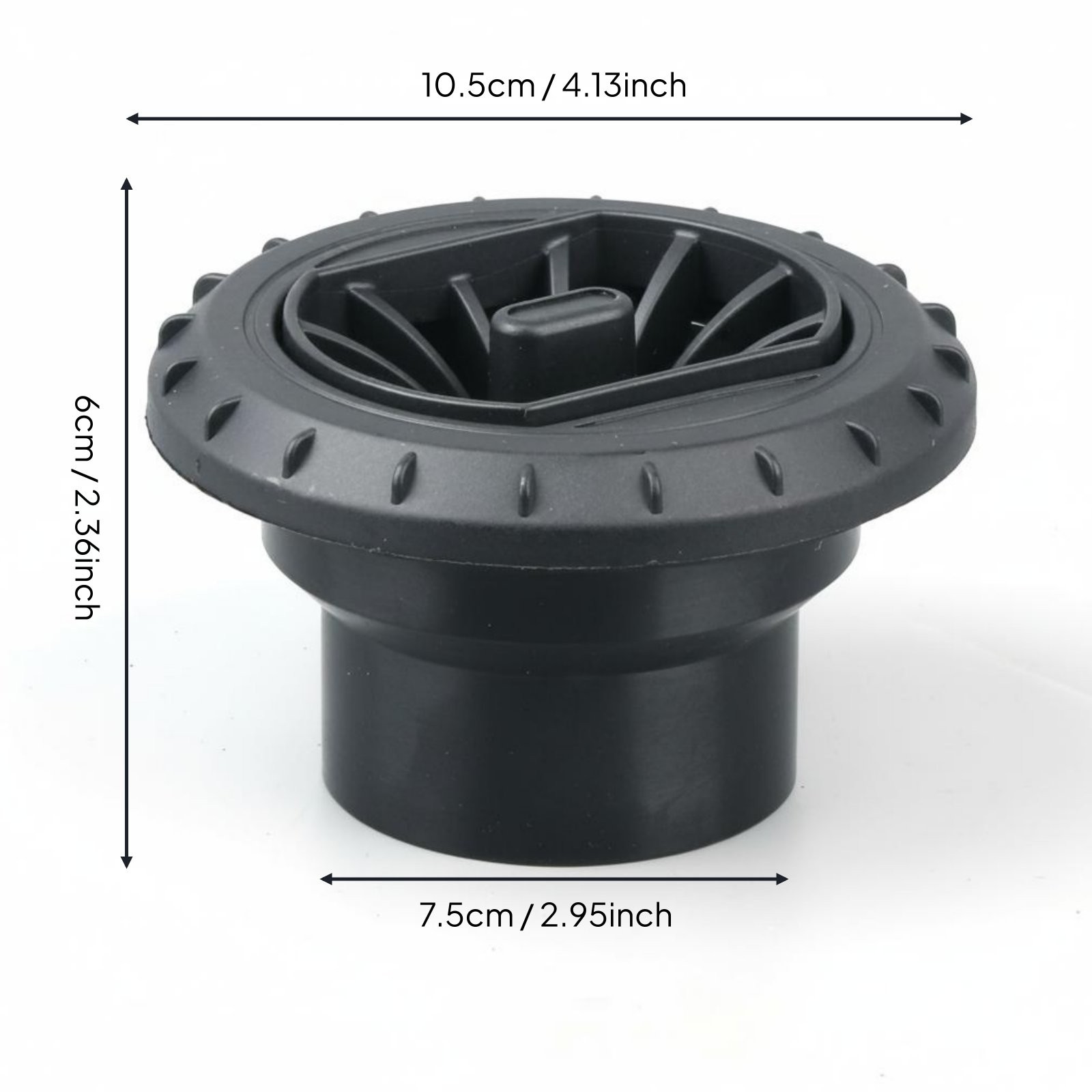 60mm Heater Vent Long-Lasting Plastic 360 Degree Air Outlet