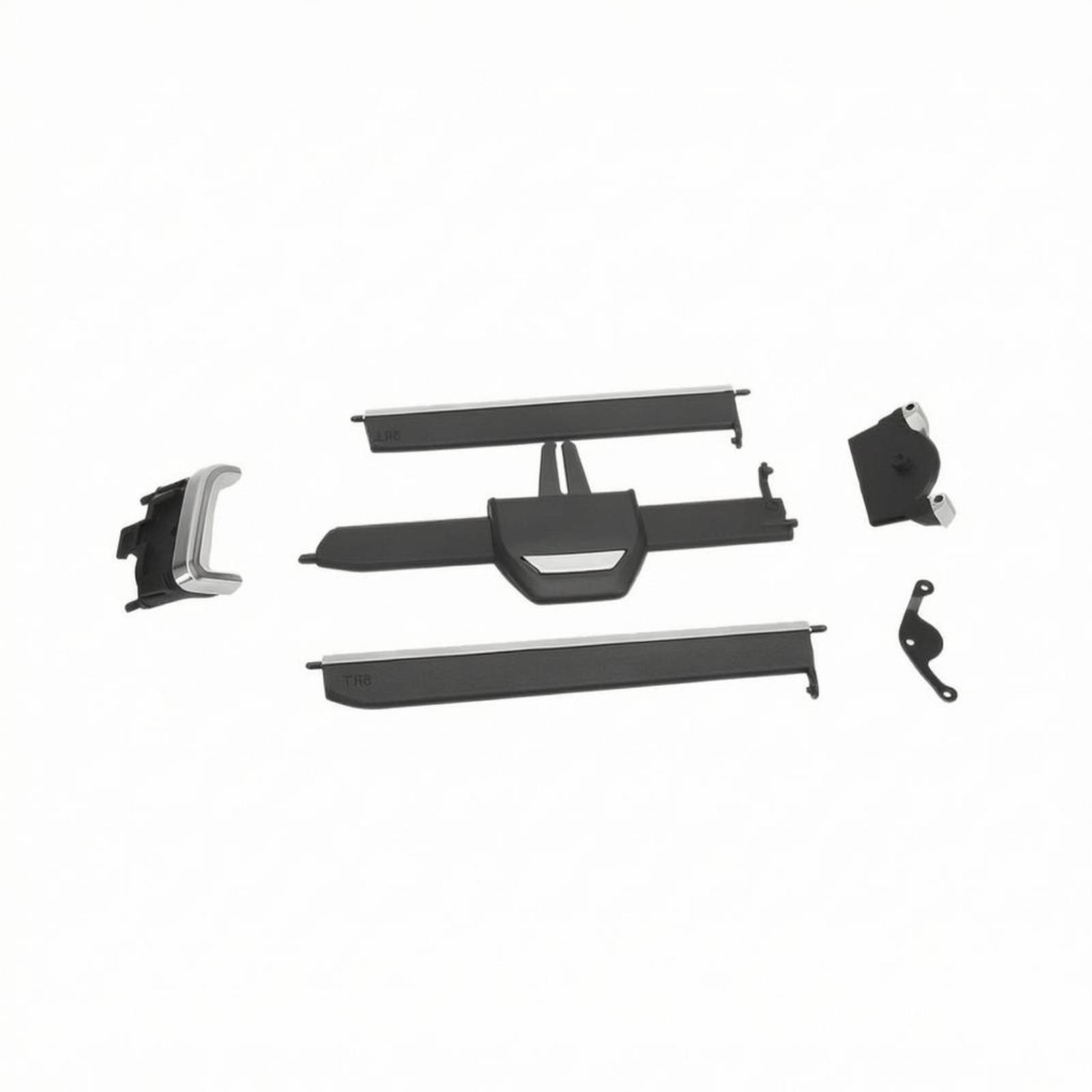 Interior Vent Assembly Black Plastic Material Fore and Middle Air Outlet