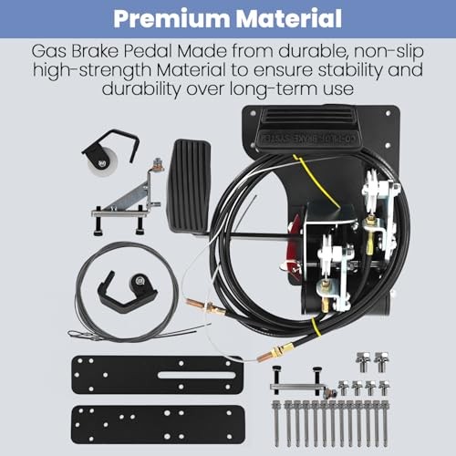Right Hand Drive Conversion Kit – Gas and Brake Dual Pedal for Passenger Side