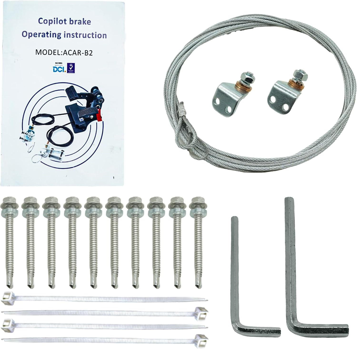 Right Hand Drive RHD Conversion Kit,Passenger Side Universal Dual Control Gas an