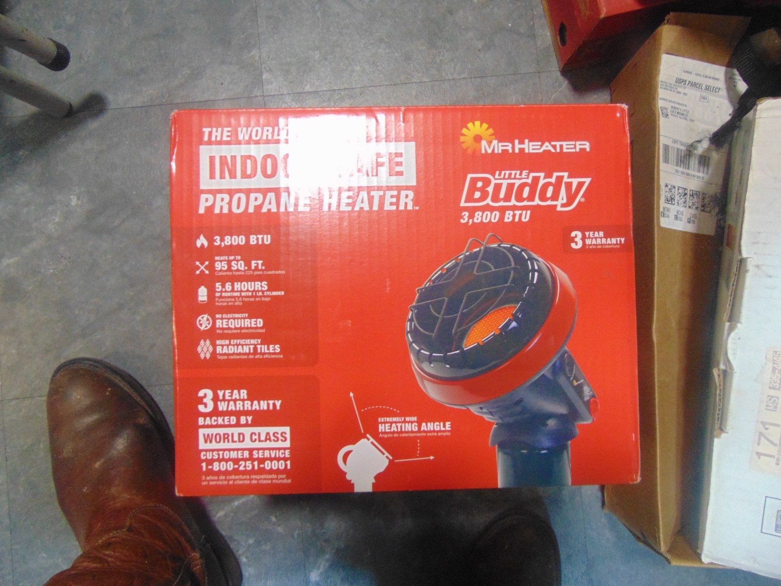 MR. HEATER Little Buddy 3800 BTU Radiant Propane Heater F215100 MR. HEATER Buddy