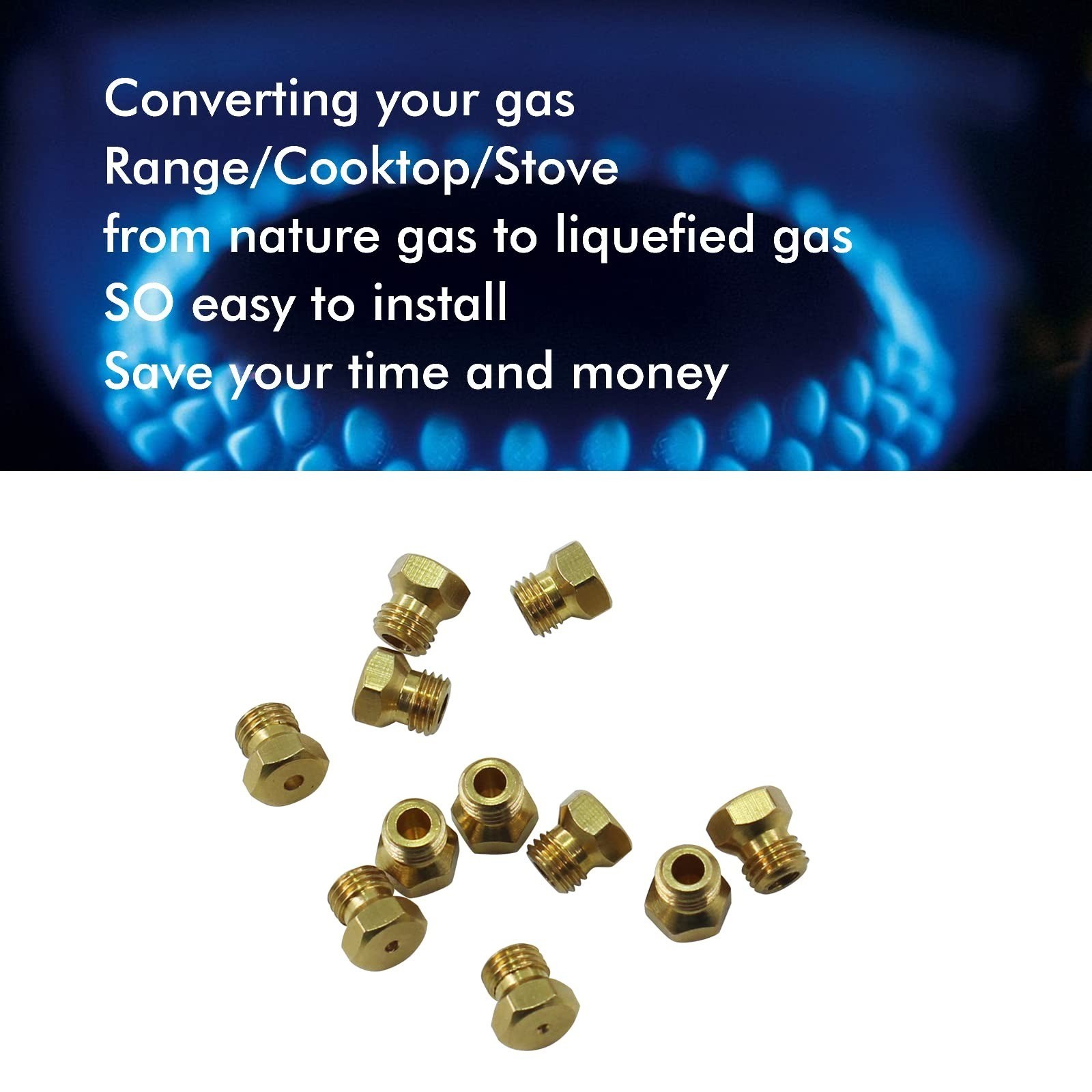 36 PCS LP Gas Conversion Kit for Range/Cooktop/Stove