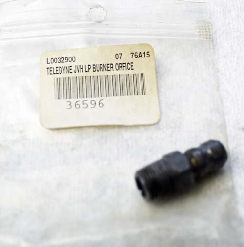 L0032900 Teledyne Laars NATURAL GAS BURNER ORIFICE 0-5000′ ALTITUDE