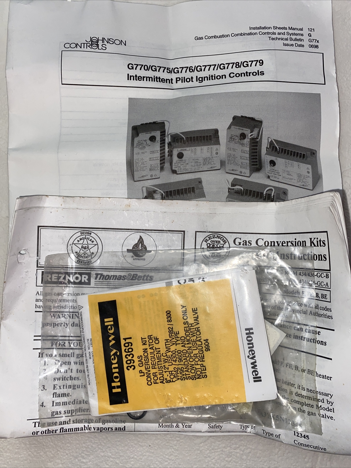 CONVERSION KIT Natural to LP Gas Model 099251