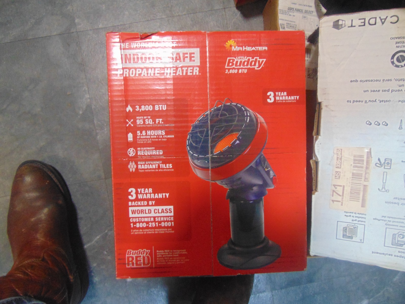 MR. HEATER Little Buddy 3800 BTU Radiant Propane Heater F215100 MR. HEATER Buddy
