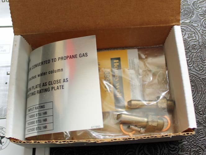 Buderus G124X18P201 ~ NG to LP Conversion Kit ~ for G124X-18 II/DI Model Boilers