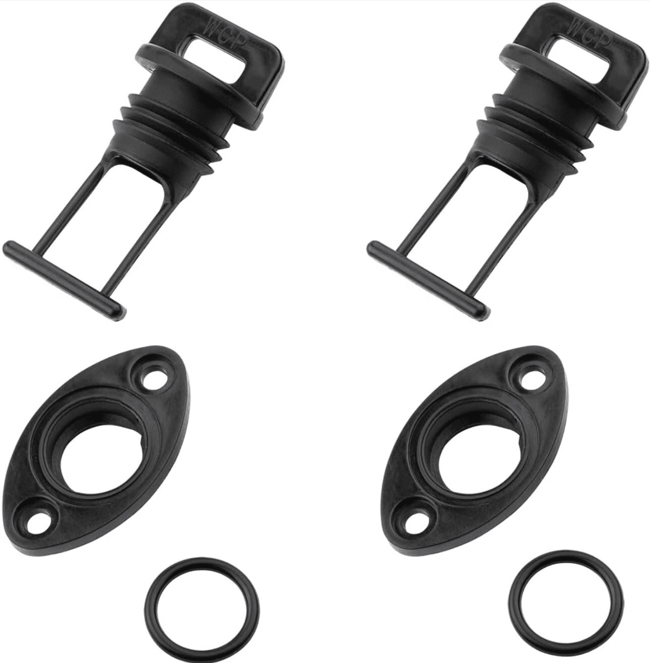 Pack of 2) Gas Tank Drain Plug And Base with O-Ring Fits Sea-Doo, Polaris