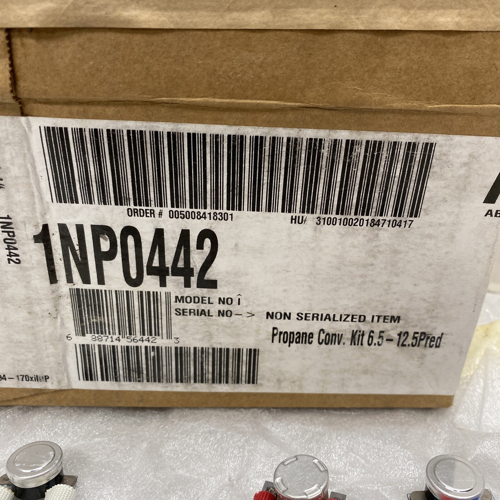 Honeywell LP Gas Conversion Kit 6.5-12.5 Pred Model 1NPO422 AW-01