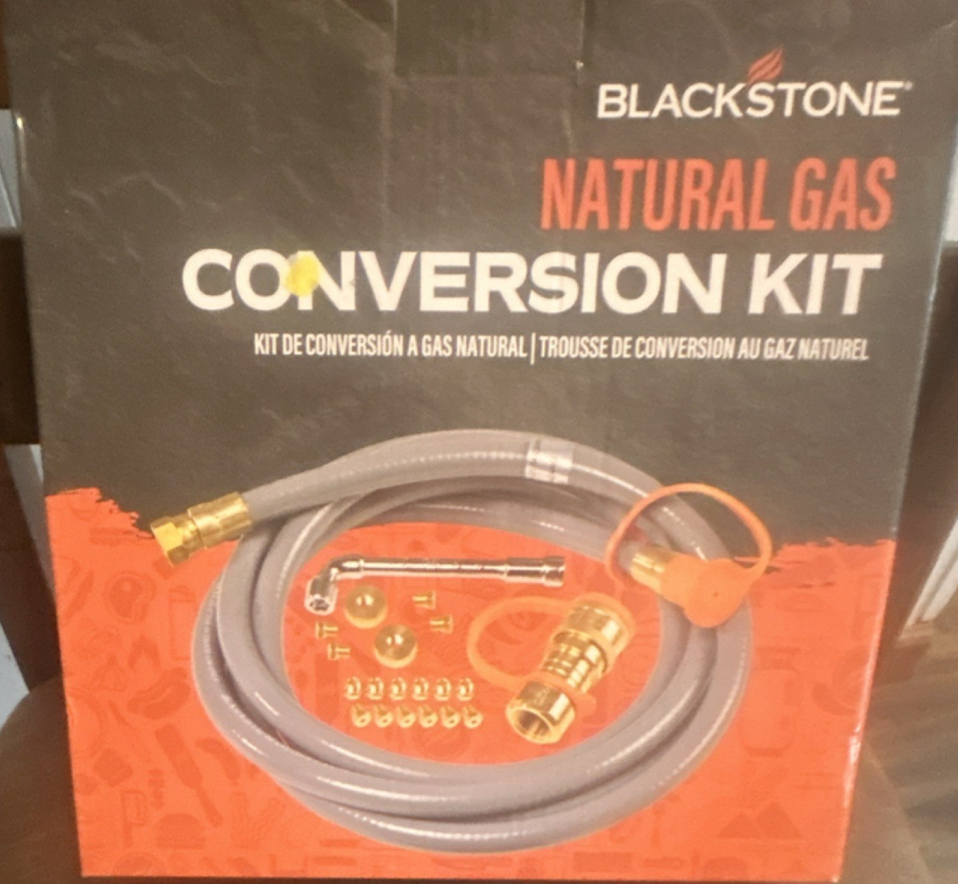 Blackstone LP to NG Single Stage Gas Conversion Kit w/ Natural Gas Regulator