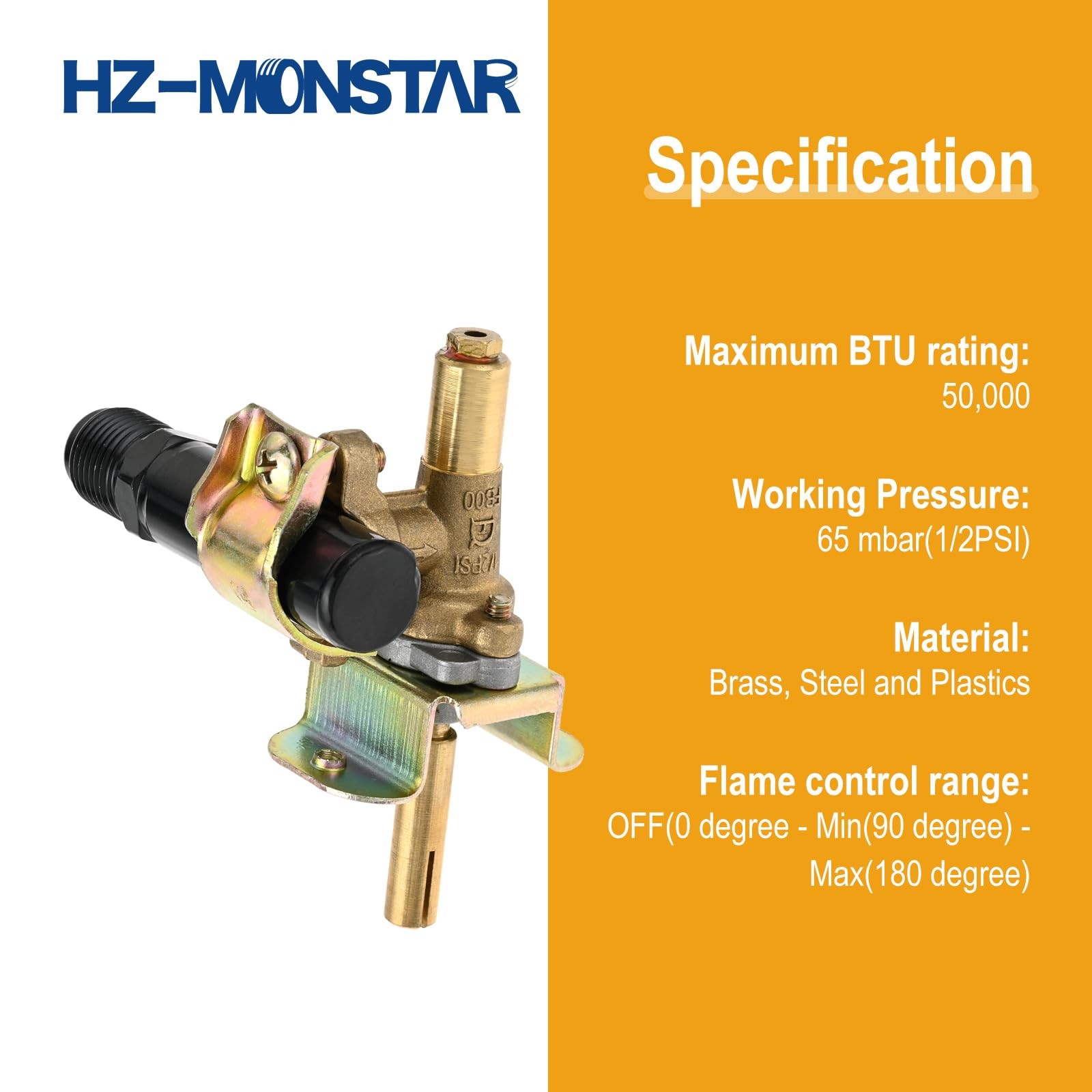 HZ-MONSTAR Natural Gas Conversion Control Valve Kit, Grill Burner…