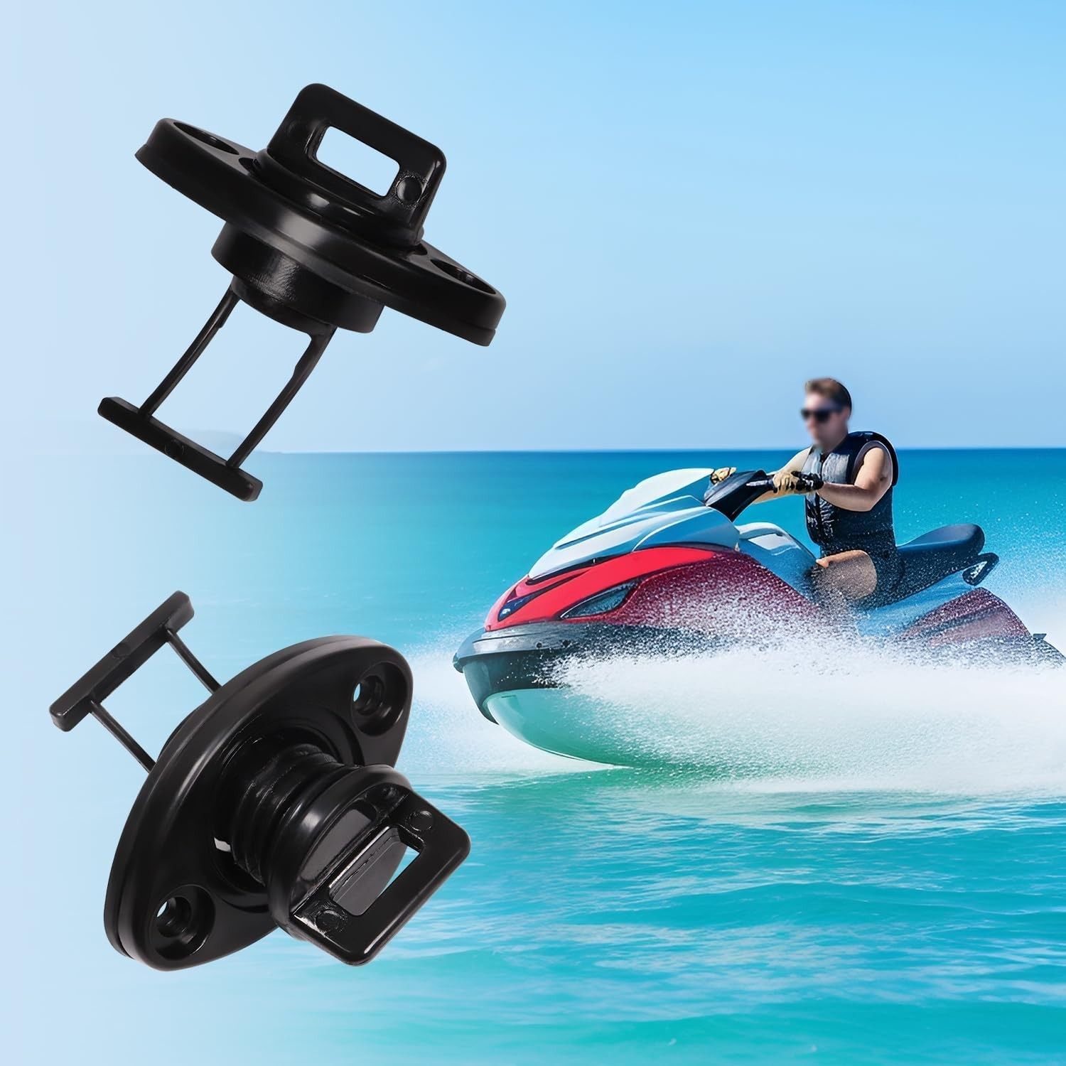 Drain Plug with O-Ring and Base for Sea-Doo for Yamaha for Polaris Gas Tank Repl
