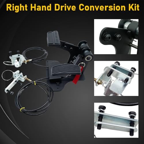 Right Hand Drive RHD Conversion Kit,Passenger Side Universal Dual Control Gas