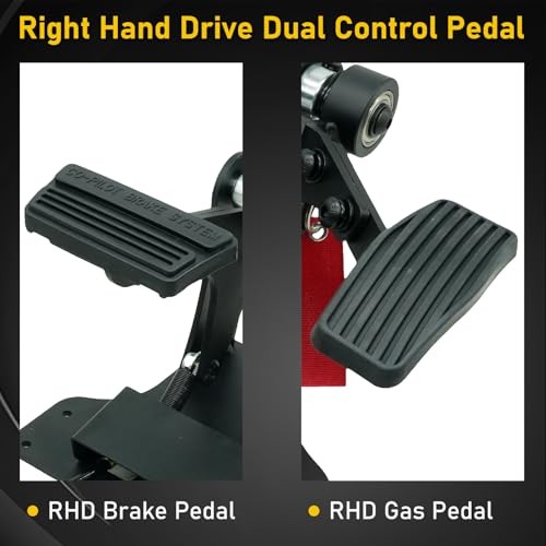 Right Hand Drive RHD Conversion Kit,Passenger Side Universal Dual Control Gas