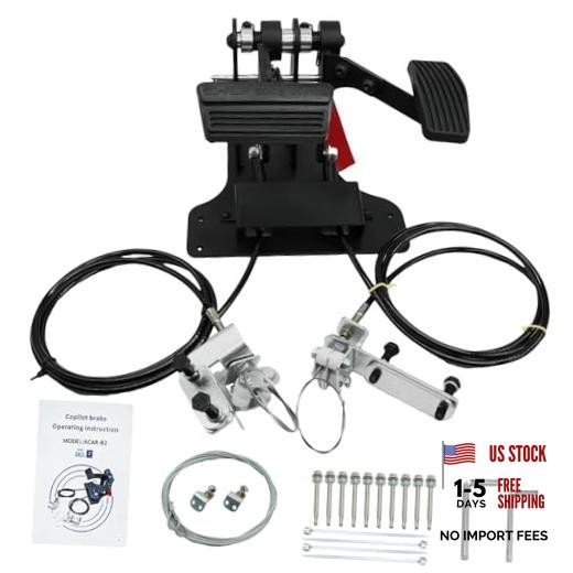 Right Hand Drive RHD Conversion Kit,Passenger Side Universal Dual Control Gas