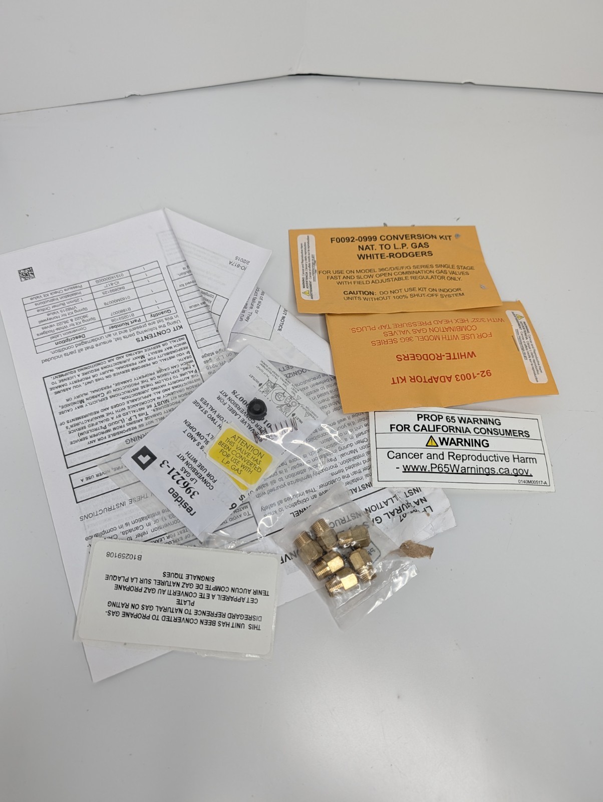 Propane (LP) Conversion Kit for GCES96, GMES92, and GMES96 Single-Stage Goodman