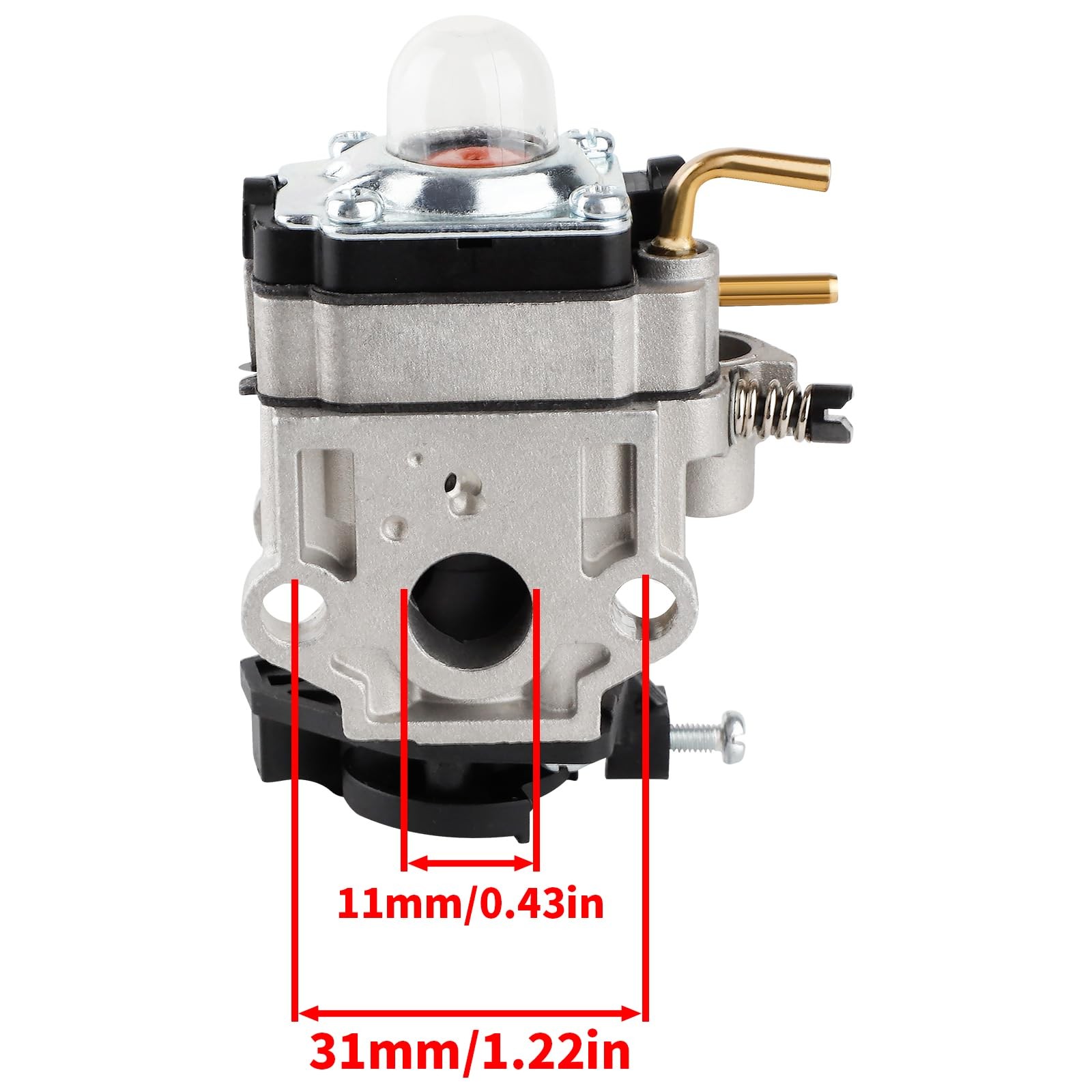HUZTL 308054121 Carburetor Air Filter Fuel Line Kit for Ryobi RY25AXB Gray