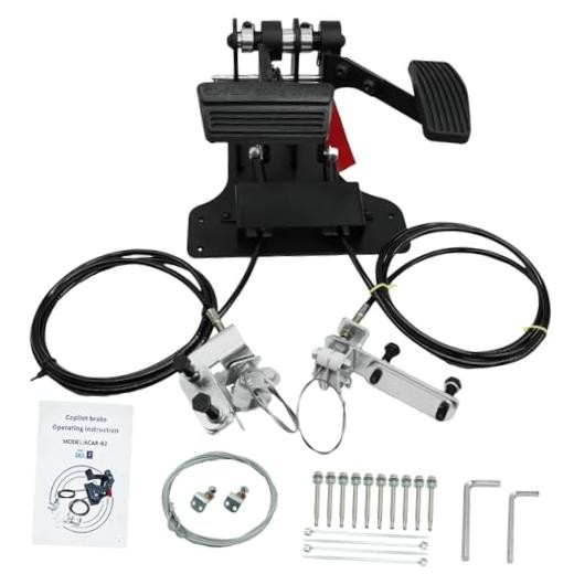 Right Hand Drive RHD Conversion Kit,Passenger Side Universal Dual Control Gas