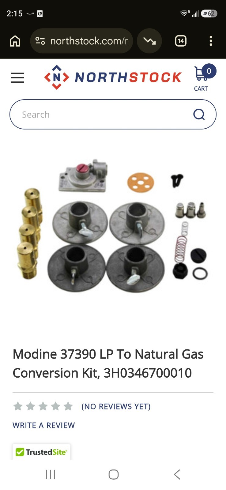 New Modine NAT/LP Conversion Kit Part #3H0346700010
