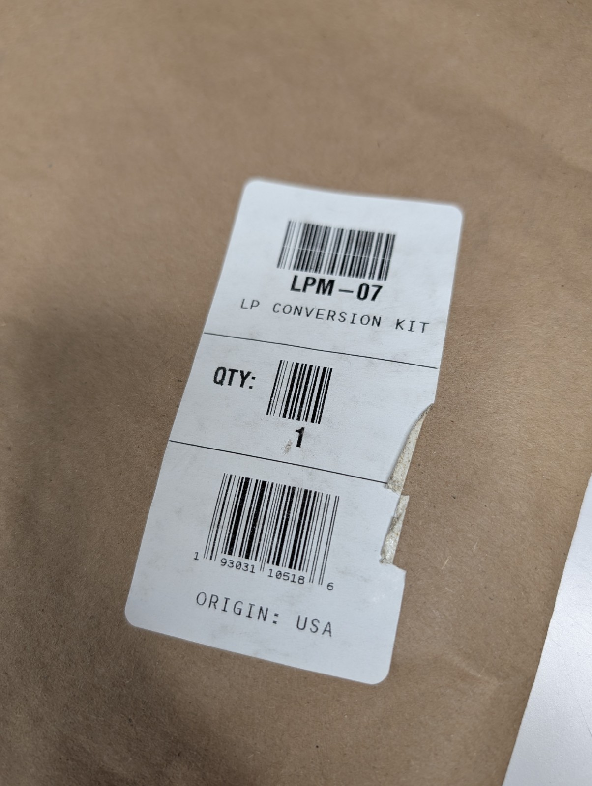 Propane (LP) Conversion Kit for GCES96, GMES92, and GMES96 Single-Stage Goodman