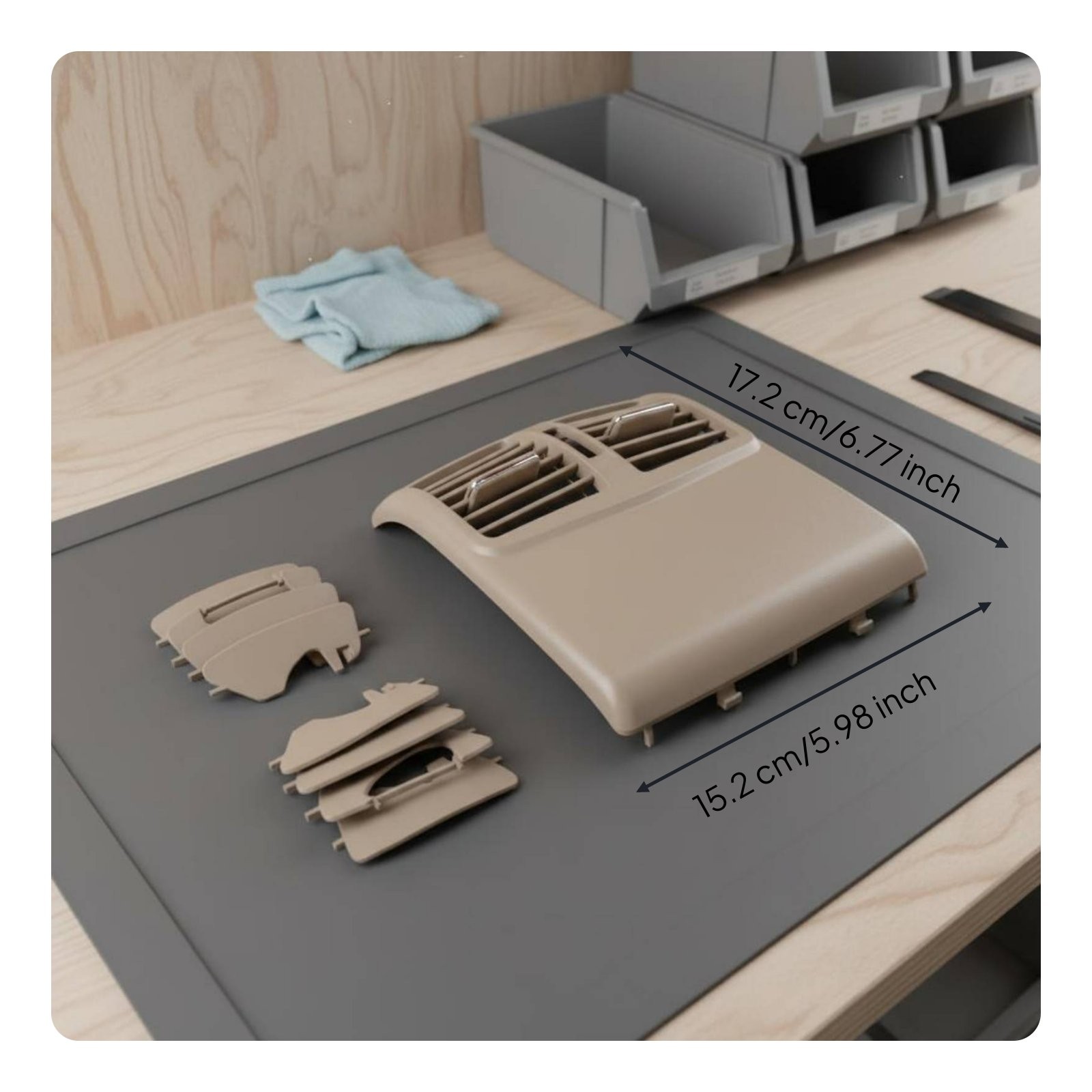 Rear Air Conditioner Vent Panel Easy Installation