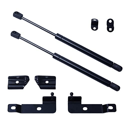 Pair of Front Bonnet Hood Shock Rod Kit Gas Charged Shock Dampers Spring