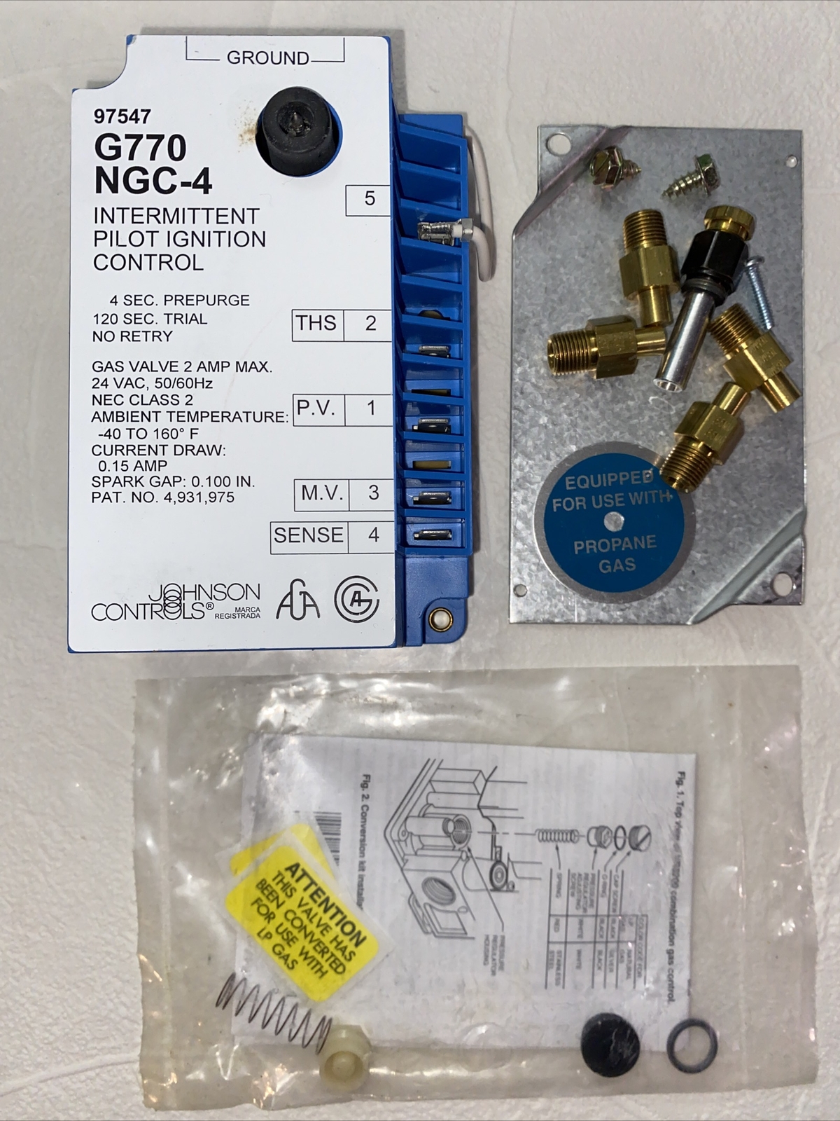 CONVERSION KIT Natural to LP Gas Model 099251