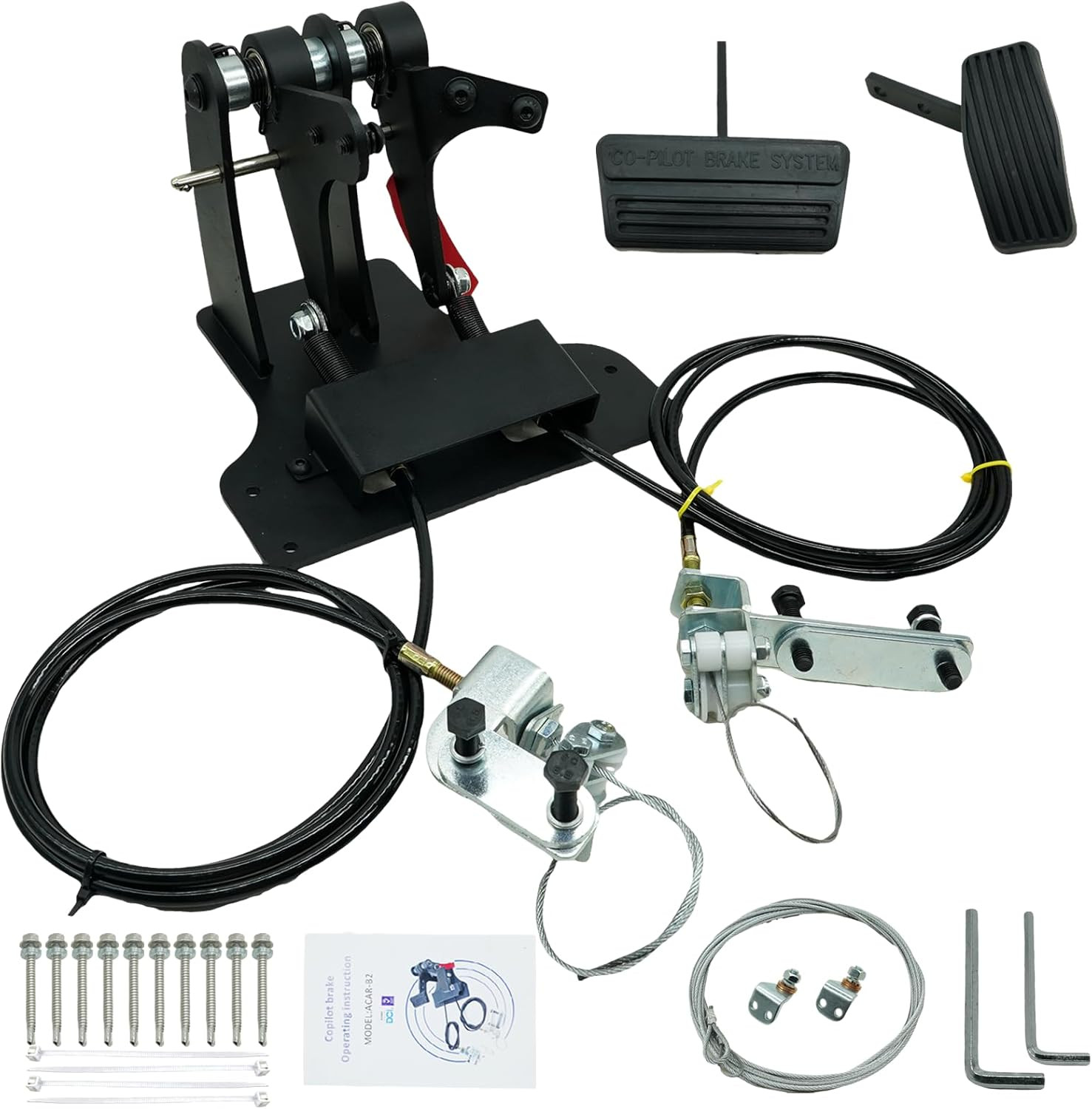 Right Hand Drive RHD Conversion Kit,Passenger Side Universal Dual Control Gas an